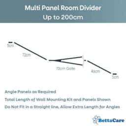 Bettacare Premium Extra Tall Multi Panel Flexible Dog Barrier, Up To 200Cm Wide, Black, 105Cm Tall - thumbnail 3