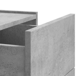 Berkfield Wall-Mounted Bedside Cabinet Concrete Grey 45X30X35 Cm - thumbnail 9