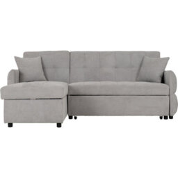 Seconique Chelsea Corner Sofa Bed - Silver Fabric - thumbnail 3