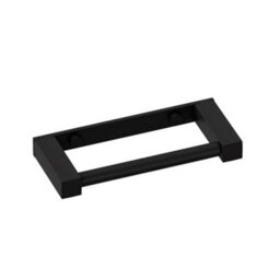 Cosmic Toilet Roll Holder, Black Matt, Wall-Mounted, 7,5 Cm. Collection Metric - thumbnail 1
