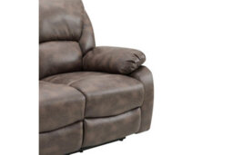 Home Detail Enoch 3 Seater Recliner Sofa, Dark Brown Faux Leather - thumbnail 5