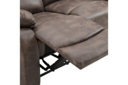 Home Detail Enoch 3 Seater Recliner Sofa, Dark Brown Faux Leather - thumbnail 7
