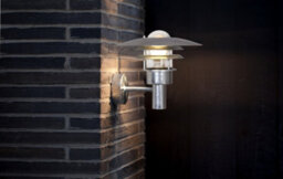 Nordlux Lonstrup 32 Outdoor Patio Terrace Garden Wall Light In Galvanized (Height) 28.5Cm - thumbnail 1