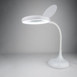 "Xtralite Led White Desk Lamp With 3.5"" Low Vision Aid Magnifier" - thumbnail 1