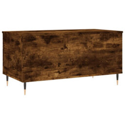Berkfield Modern Coffee Table Smoked Oak 90X44.5X45 Cm Engineered Wood - thumbnail 5