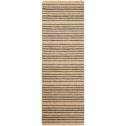 Livabliss Mirage-Cottage Tan Black Fringe In- & Outdoor Jute-Look Rug 80 X 220 Cm Easy Care, Non Shedding - thumbnail 1