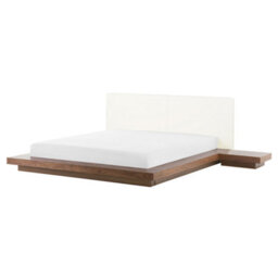 Beliani Bed Zen 160 X 200 Cm (Eu King Size) Brown Ash Wood - thumbnail 4