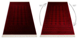 RugsX Orient 6889 Carpet Burgundy Black Buchara, Frame, Oriental, With Fringes 250X350 Cm - thumbnail 3