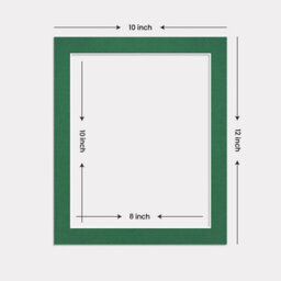 Ak Frames 12X10 Emerald Picture Mounts To Fit 10X8 Aperture Size - Mount Board Only (No Frame Included) - thumbnail 3