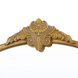 Living And Home Golde Arched Carved Frame Decorative Dressing Mirror 66Cm W X 96Cm H - thumbnail 5
