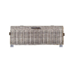 Fwstyle Ready Assembled Lift Up Storage Coffee Table Kubu Rattan Greywash Pine - thumbnail 3