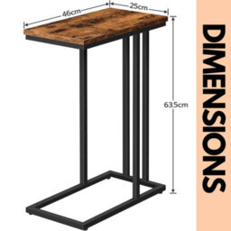 Rafaelo Mobilia Side Table C Shaped Home Furniture - thumbnail 7