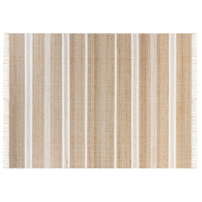 Beliani Rug Talpur White 160 X 230 Cm Jute - image 1