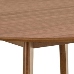 Wyld Haus Krakow 105Cm Round Dining Set With 4 Chairs Walnut Effect - thumbnail 5