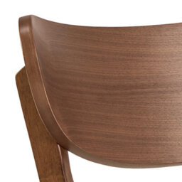 Wyld Haus Krakow 105Cm Round Dining Set With 4 Chairs Walnut Effect - thumbnail 8