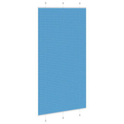 Berkfield Pleated Blind Blue 105X200 Cm Fabric Width 104.4 Cm Polyester - thumbnail 4