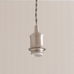 Valuelights Shaw Brushed Chrome Adjustable Single Pendant Ceiling Light - thumbnail 2