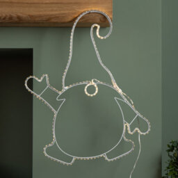 Samuel Alexander 46Cm Light Up Hanging Christmas Gonk Silhouette With 205 Warm White Leds - thumbnail 7