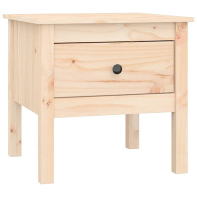 Berkfield Durable Side Table 50X50X49 Cm Solid Wood Pine - image 1
