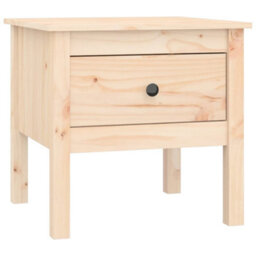 Berkfield Durable Side Table 50X50X49 Cm Solid Wood Pine - thumbnail 1