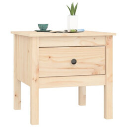 Berkfield Durable Side Table 50X50X49 Cm Solid Wood Pine - thumbnail 4