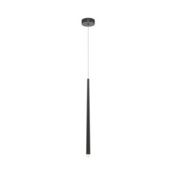 Luminosa Lighting Luminosa Cascade Modern Slim Pendant Ceiling Light Black 400Lm 1Xled - thumbnail 1