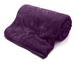 Kampala Hill Mink Blanket/throw Purple 200 X 240Cm - thumbnail 1