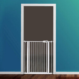 Safetots Extra Tall Narrow Metal Safety Gate Pressure Fit, 68.5Cm - 75Cm, White, 104Cm In Height, Extra Tall Baby Gate - thumbnail 2