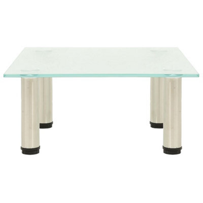 Berkfield Modern Tv Stand Frosted 40X35X17 Cm Tempered Glass - image 1