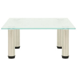 Berkfield Modern Tv Stand Frosted 40X35X17 Cm Tempered Glass