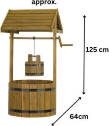 Smart Garden Marco Paul Giant Wishing Well Flower Planter - thumbnail 2