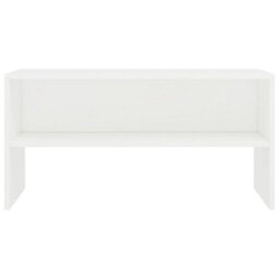 Berkfield Tv Cabinet White 80X40X40 Cm Engineered Wood - thumbnail 4