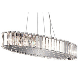 Stylish 12 Bulb Chrome Led Pendant Light Fitting With G9 3.5W Bulbs