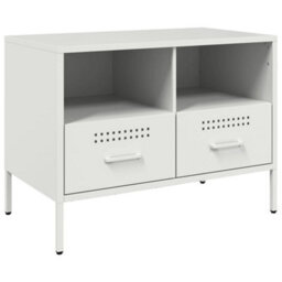Berkfield Tv Cabinets 2 Pcs White 68X39X50.5 Cm Steel - thumbnail 6