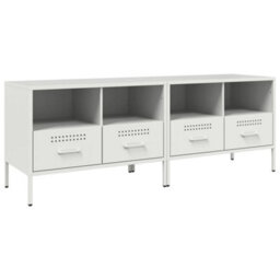 Berkfield Tv Cabinets 2 Pcs White 68X39X50.5 Cm Steel - thumbnail 2