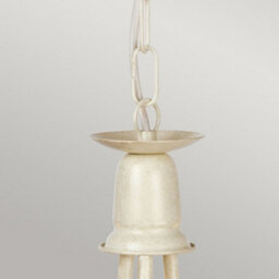 Luminosa Lighting Elstead Minster Chandelier 3 Light Ivory, Gold Finish, E14 - thumbnail 2