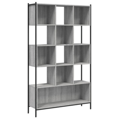 Berkfield Sturdy Bookcase Grey Sonoma 102X28X172 Cm Engineered Wood - image 1