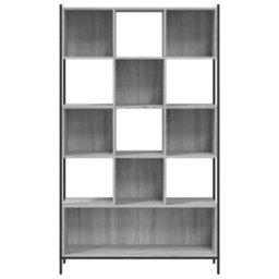 Berkfield Sturdy Bookcase Grey Sonoma 102X28X172 Cm Engineered Wood - thumbnail 5