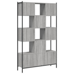 Berkfield Sturdy Bookcase Grey Sonoma 102X28X172 Cm Engineered Wood - thumbnail 7