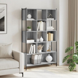 Berkfield Sturdy Bookcase Grey Sonoma 102X28X172 Cm Engineered Wood - thumbnail 3