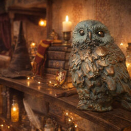 Gifts Direct 2 U Bronze Patina Owl Sculpture With Textured Verdigris Finish - thumbnail 5