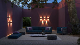 Luminosa Lighting Luminosa Strato Outdoor Up Down Wall Lamp Black, Ip54, 3000K - thumbnail 1