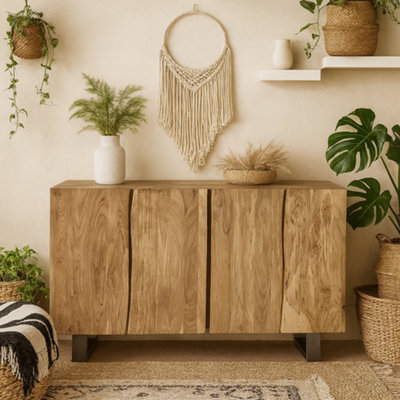Wyld Haus Wellington Acacia Sideboard, Solid Acacia, 4 Doors, 1500 X 900 X 450mm - image 1