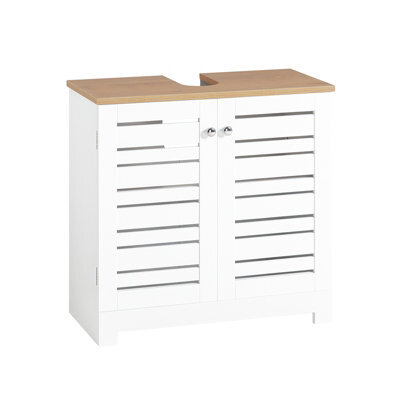 Sobuy Bzr40-W, Under Sink Cabinet Bathroom Vanity Unit Bathroom Storage Cabinet,white,w60Xd30Xh58.5 - image 1