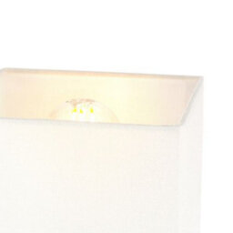 Happy Homewares Contemporary And Stylish Ivory White Linen Fabric 16Cm Square Lamp Shade - thumbnail 4
