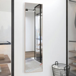 Living And Home Gold Full Length Framed Mirror Rectangular Freestanding Or Wall Mounted Floor Mirror Dressing Mirror 37 Cm X 147 Cm - thumbnail 3