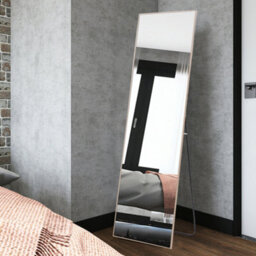 Living And Home Gold Full Length Framed Mirror Rectangular Freestanding Or Wall Mounted Floor Mirror Dressing Mirror 37 Cm X 147 Cm - thumbnail 2