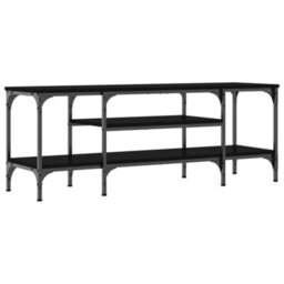 Walplus Tv Cabinet Black 121X35X45 Cm Engineered Wood&iron - thumbnail 6