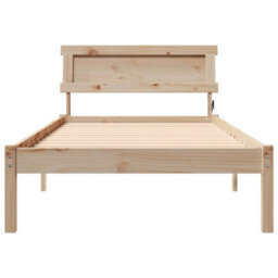 Walplus Bed Frame With Headboard Brown 90 X 200 Cm Solid Pine Wood - thumbnail 5