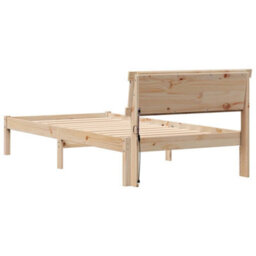 Walplus Bed Frame With Headboard Brown 90 X 200 Cm Solid Pine Wood - thumbnail 7